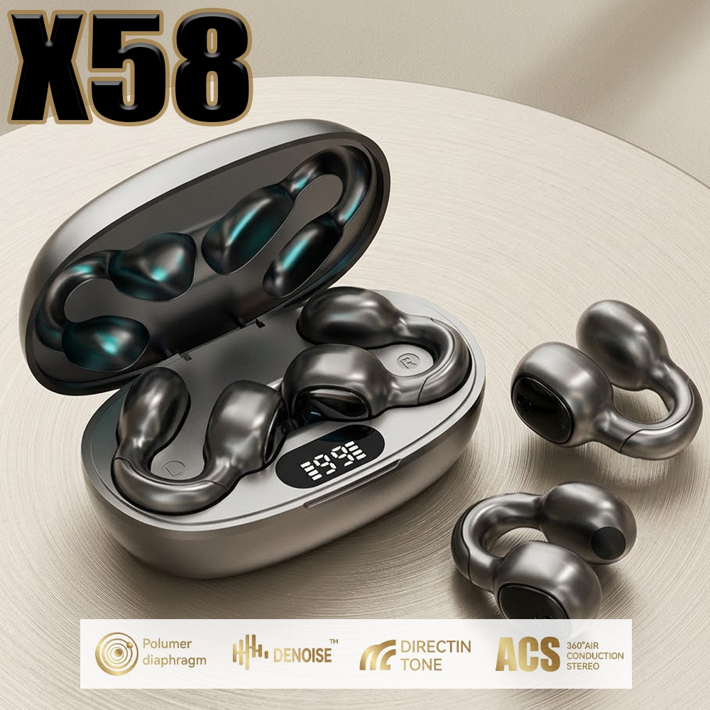 X58 Fones de ouvido sem fio Bluetooth Fones de ouvido esportivos abertos Fones de ouvido para jogos
