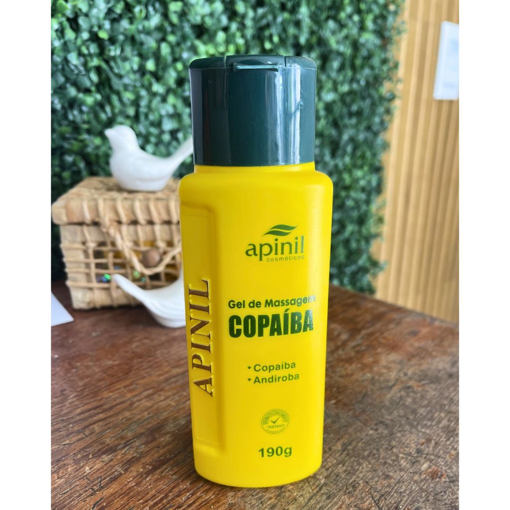 Gel de massagem copaíba Apinil cosméticos | ideal para alivio de dores | massagem corporal