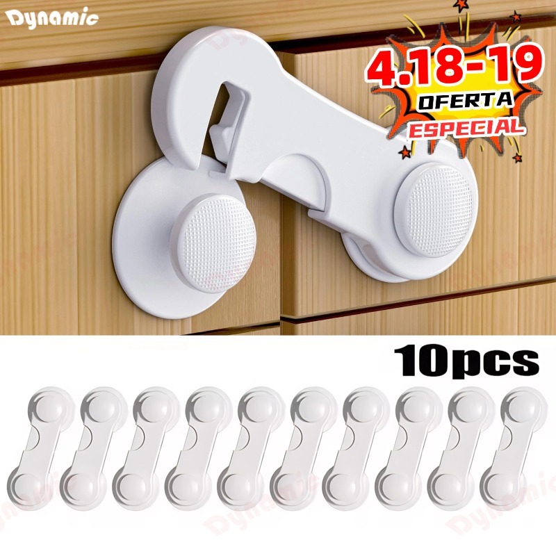 20/10 PCS Trava Gaveta Armário Segurança Protetor Proteção Bebe Kit em Oferta na Shopee