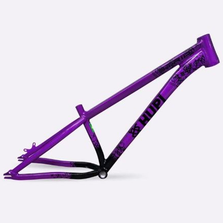Quadro Hupi Strip Aro 26 Gancheira Horizontal Roxo/preto