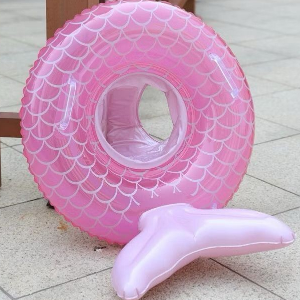 Boia Rabo de Sereia Com Fralda Infantil Piscina Mar