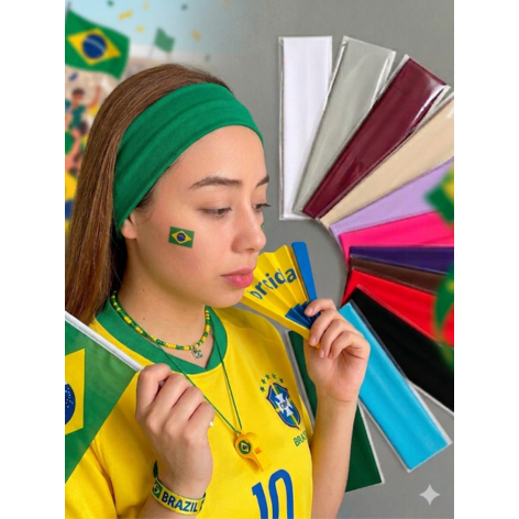 kit 12 Faixas De Cabelo Penteados E Esportes  Headband  De Cabelo Elástico Esportes Bandana Correndo Fitness
