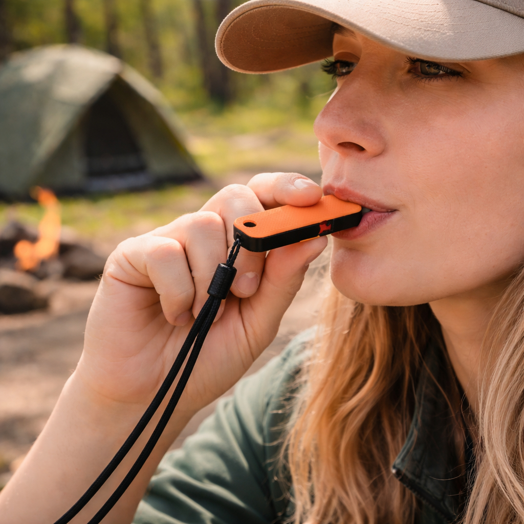 Apito de Emergência Segurança para Trilha Canoagem Camping e Aventuras ao Ar Livre - Muito Alto