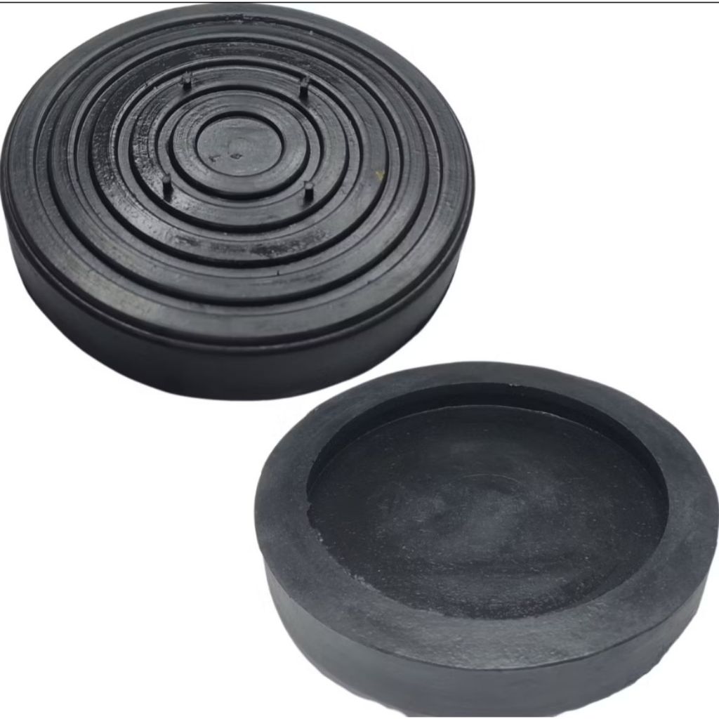 kit 2x Borracha Sapata Redonda para Elevador Automotivo 115 x 136mm Wurth