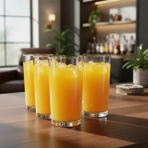 Jogo De Copos De Vidro Long Drink Para Água E Suco 225ml Kit 6 Peças Mesa Posta Casa Nova