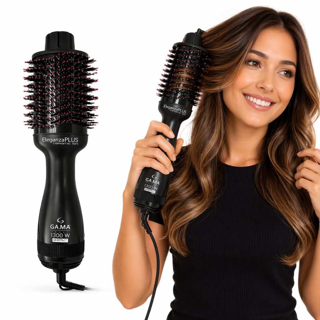 Escova Secadora Gama Italy Eleganza Plus Bivolt 1300w Alisa Seca e Escova