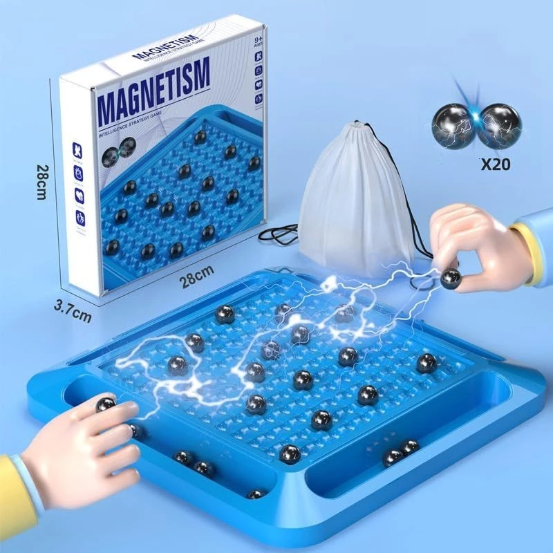 Jogo de Xadrez Magnético Tabuleiro Portátil Estratégia Educacional Infantil Adulto Interativo