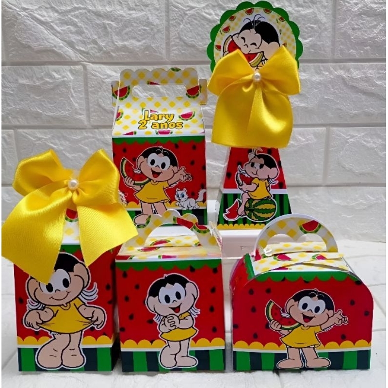 Kit caixinha Personalizada Magali | Kit Festa Magali | Decoração de Festa | Lembrancinhas de Aniversário Infantil