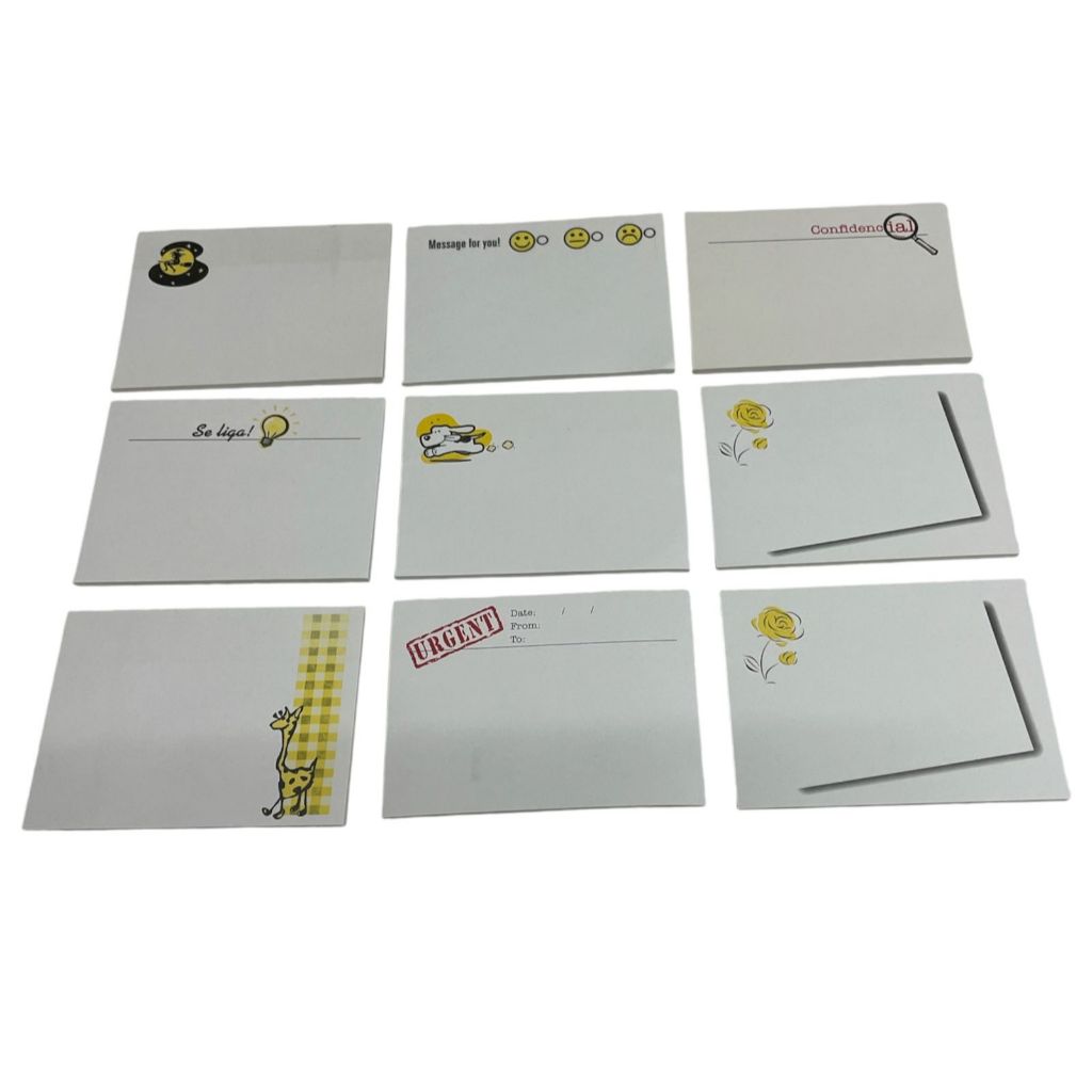 50 Blocos Bloquinho De Rascunho Bloco de Notas Anotações Comanda 76x102mm sem pauta