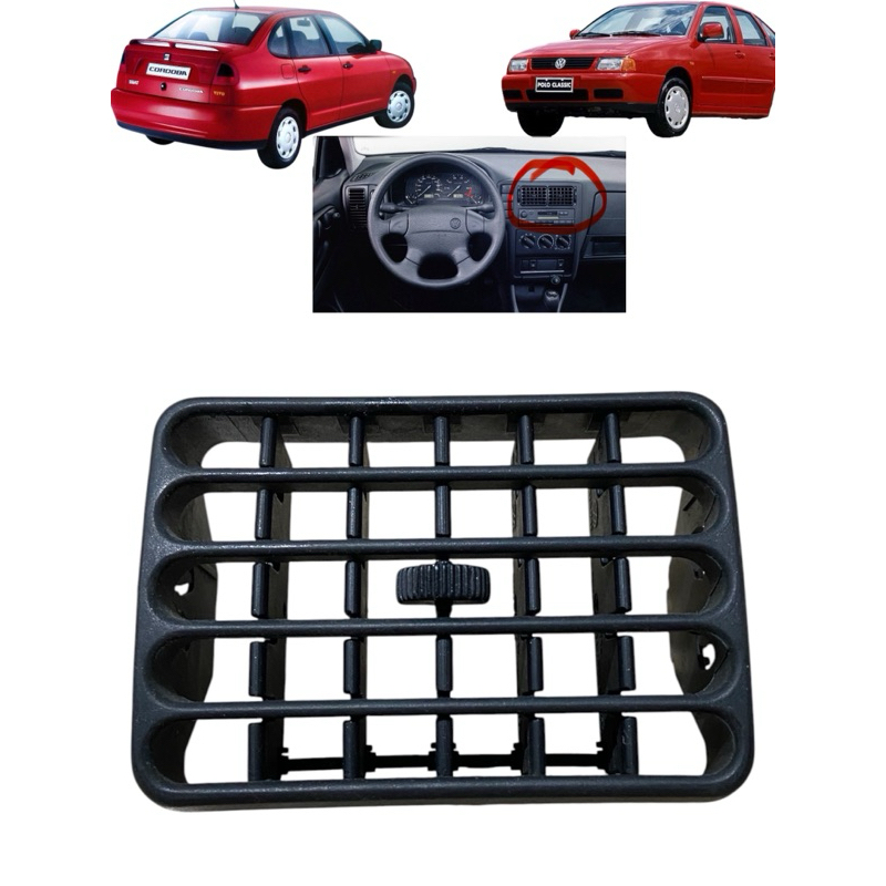 Difusor de ar central Volkswagen Polo Classic e Seat Cordoba 1996 ate 2000 original