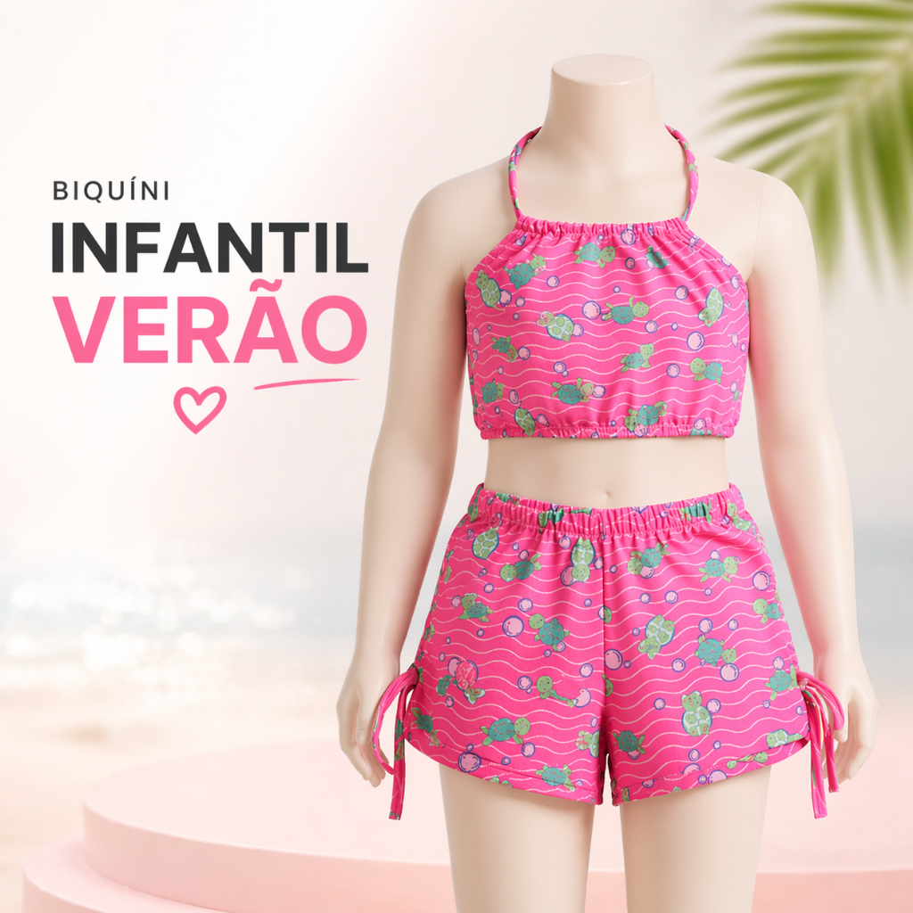 Biquini Infantil Menina Roupa de Praia e Roupa de Piscina e Roupa de Banho