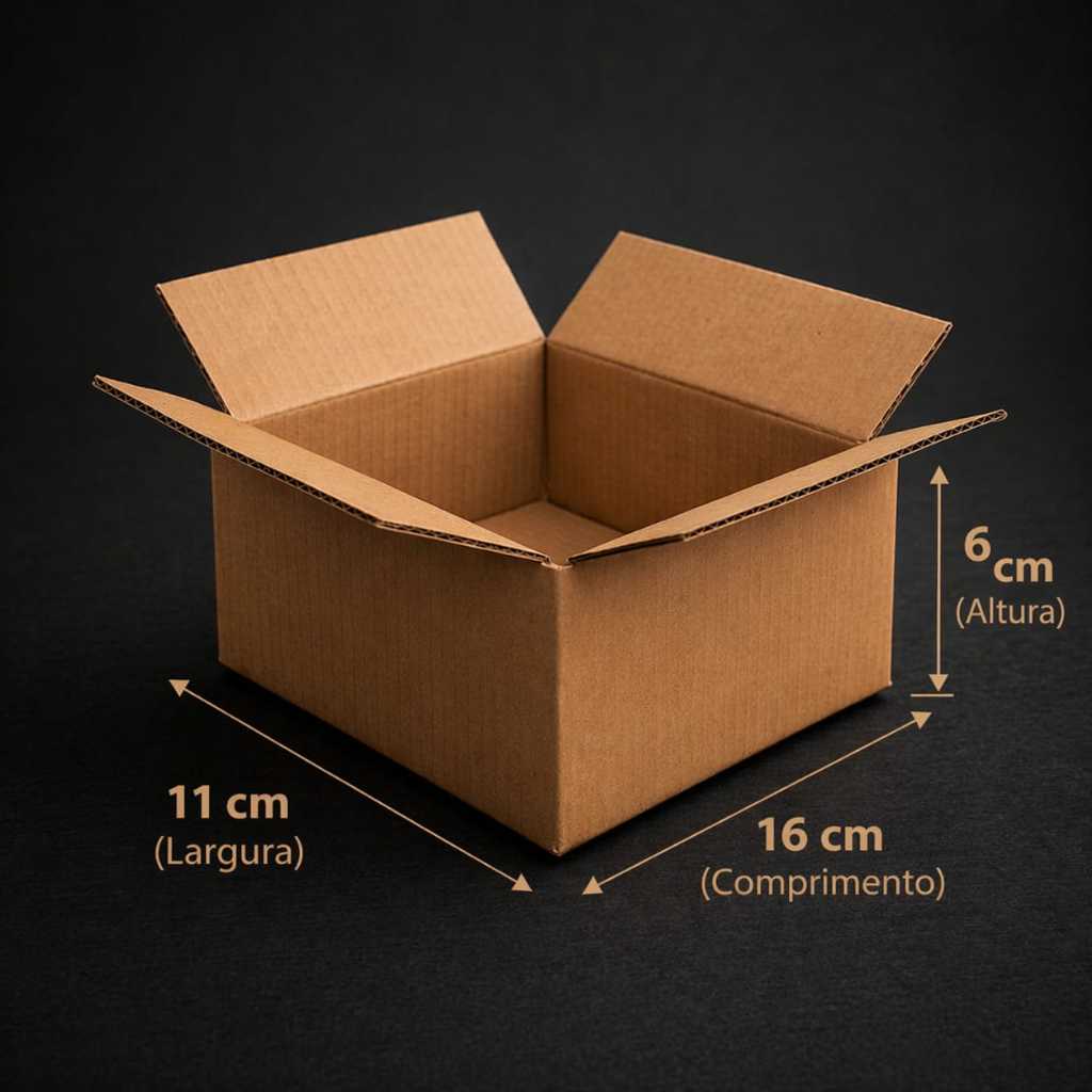 50 Caixas de Papelão Pequena 11x16x6 para Envio Seguro, Organização e Postagem de Peças e Acessórios