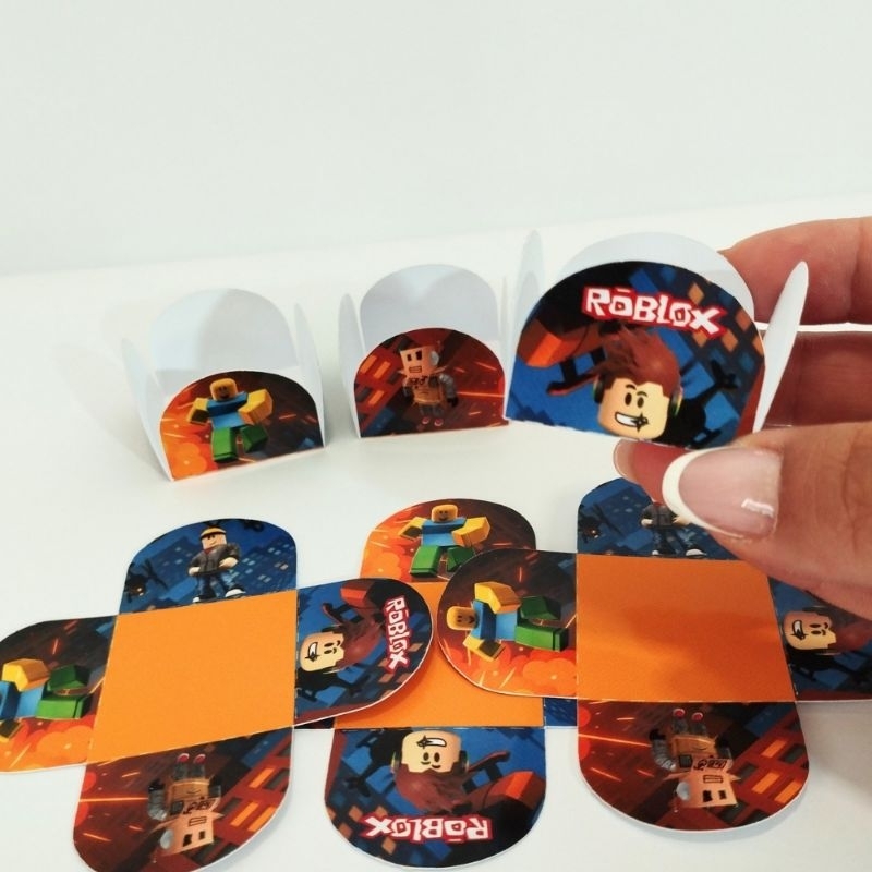 FORMINHAS DE DOCE ROBLOX PERSONALIZADA NO TEMA/LEMBRANCINHA DE FESTA/ANIVERSÁRIO/FESTA INFANTIL
