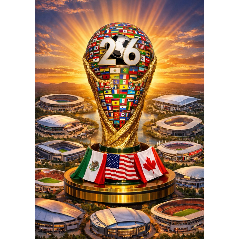 Caderno Universitário espiral Copa do Mundo Brasil - Matéria