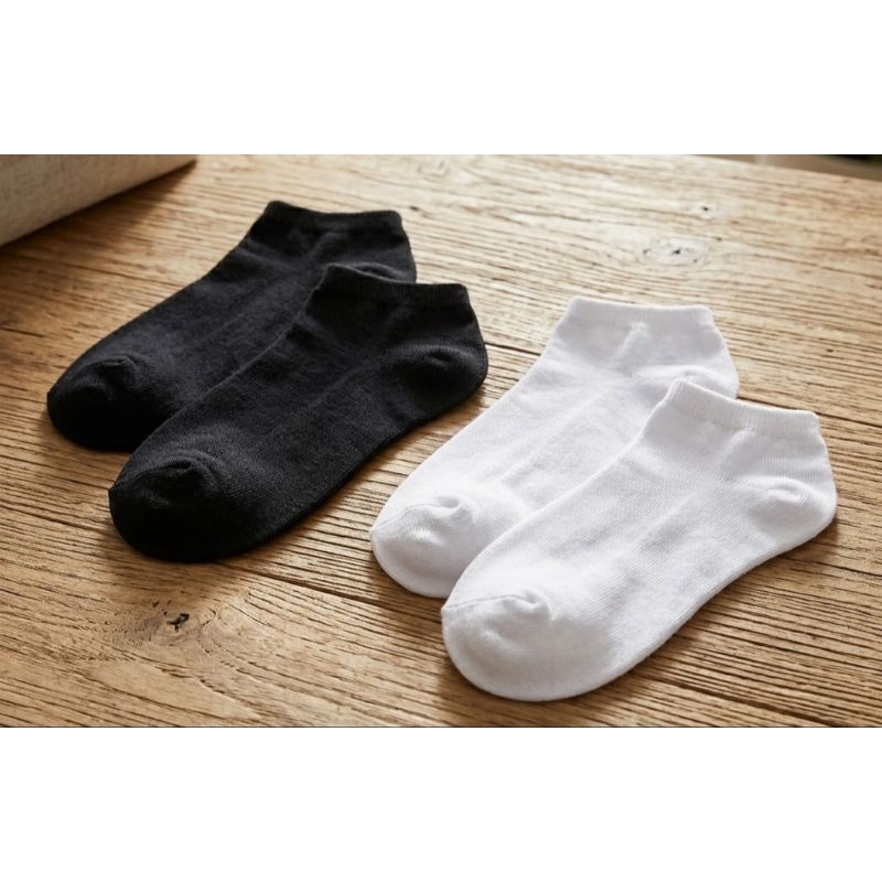 Kit 3, 6 ou 12 Pares de Meias Soquete Cano Curto Tamanho 36 ao 43 Unissex Masculino Feminino- Preto, Branco e Cinza