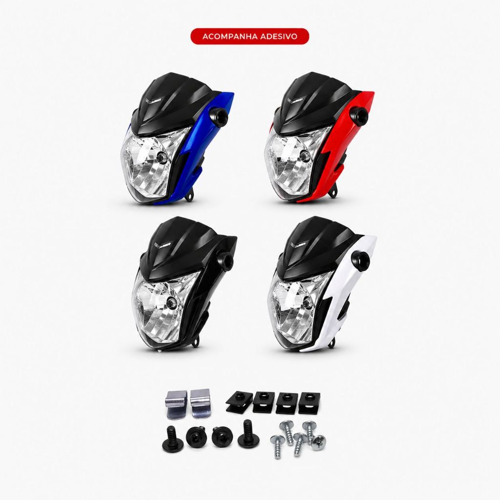 Frente Farol Completa Com Bananinha Cg Fan 160 2022 a 2024