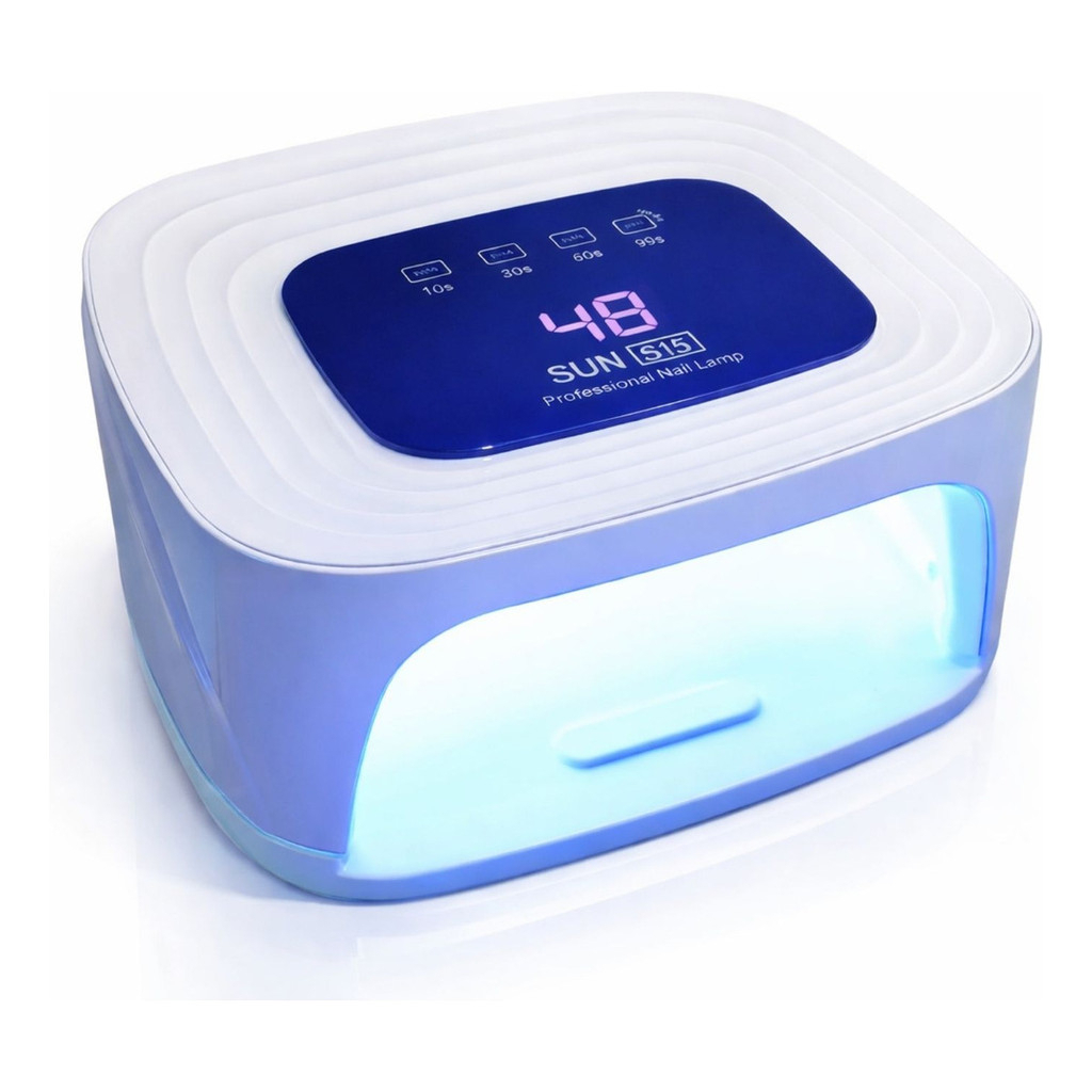 Cabine Profissional Sun S15 108W Portátil Recarregável com 36 LEDs UV para Unhas de Gel Sem Fio 7800mAh 4h d