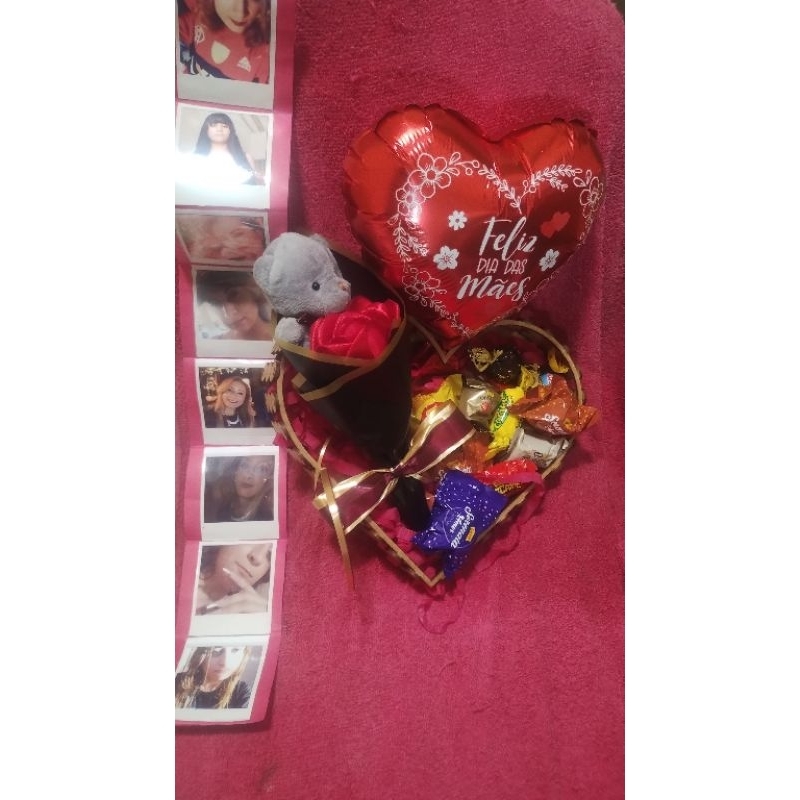 presente dia das mães últimos dia para pedido. Presente mãe cesta com buquê ursinho bombons. Mãe dia das mães