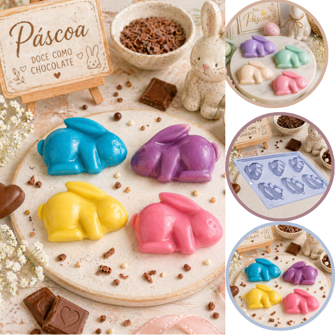 1~5 Forma Simples Coelho Pequeno P273 Porto (CHOCO)