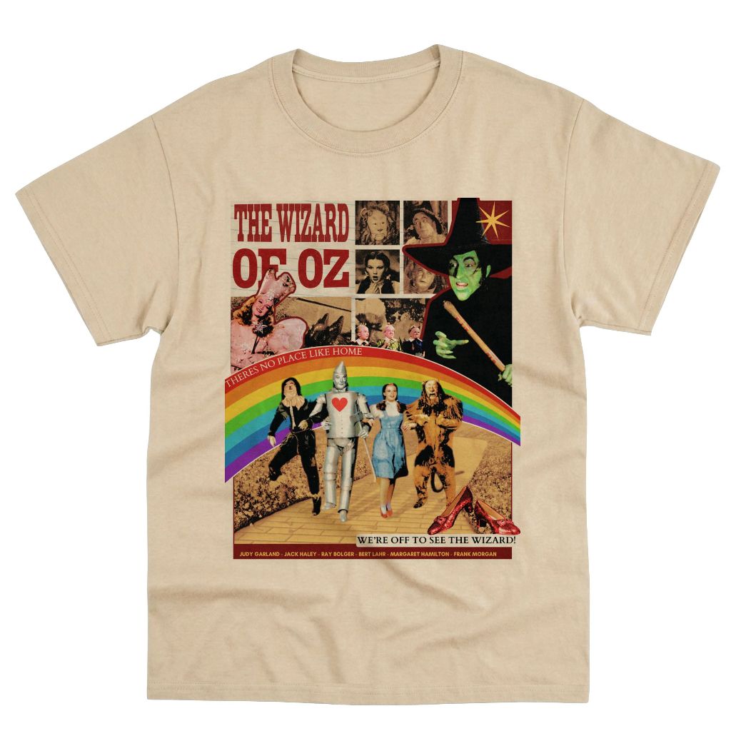 Camiseta Vintage Unissex O Mágico de Oz Filme Clássico The Wizard of Oz Cinema B252