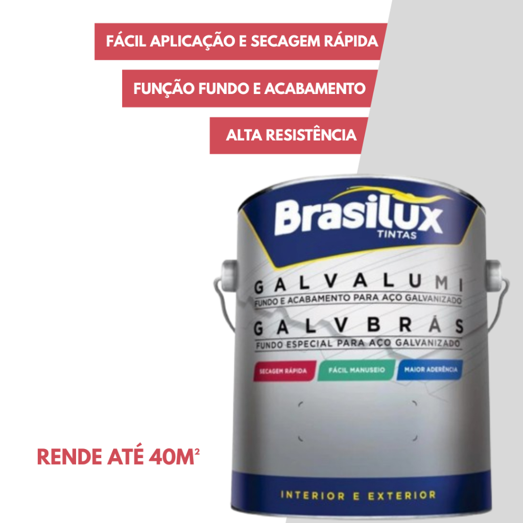 Fundo Para Galvanizados Branco 3,6 Litros Brasilux