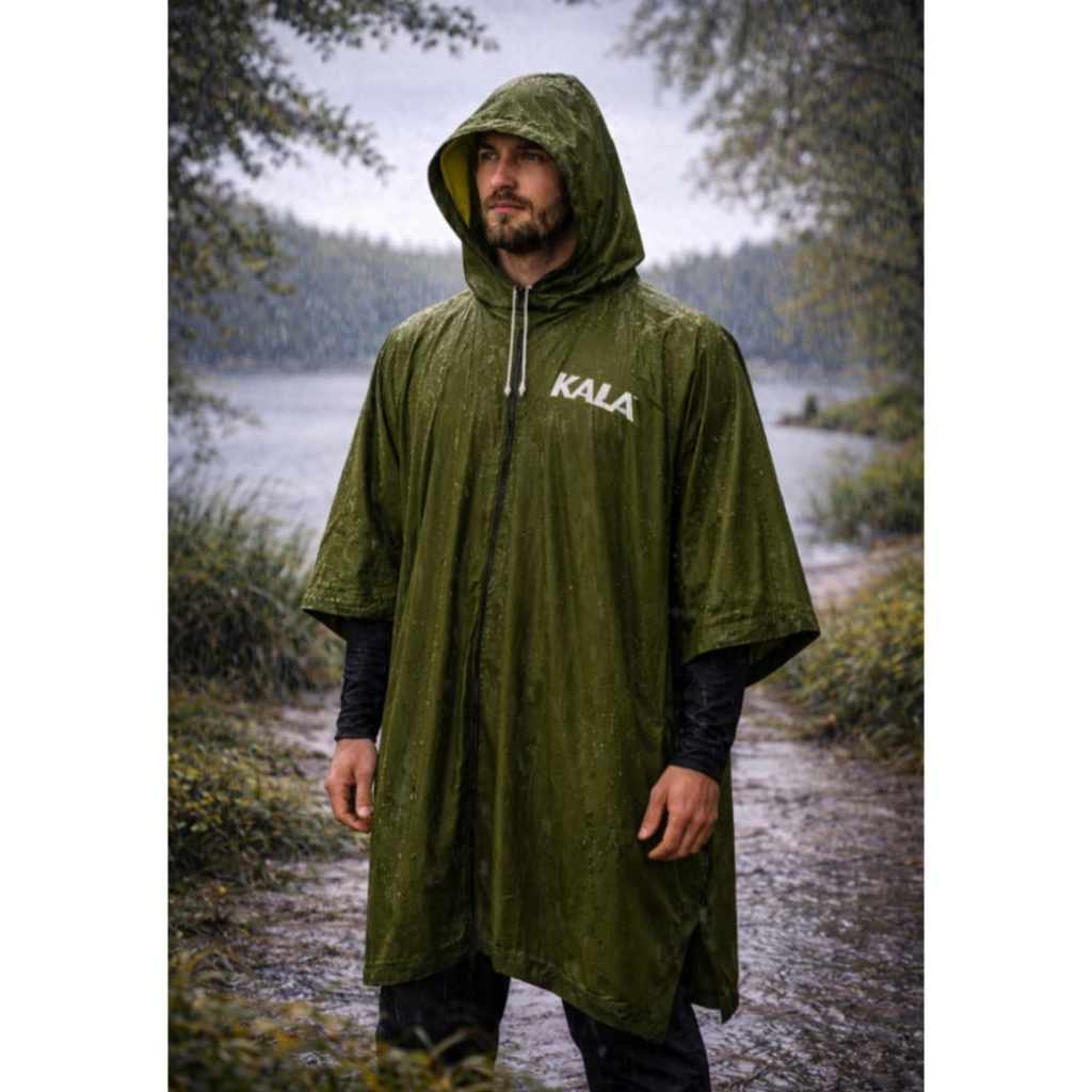 Capa de Chuva Impermeável Poncho PVC Reforçado com Capuz Ajustável Araguaia Proteção Total Moto Camping