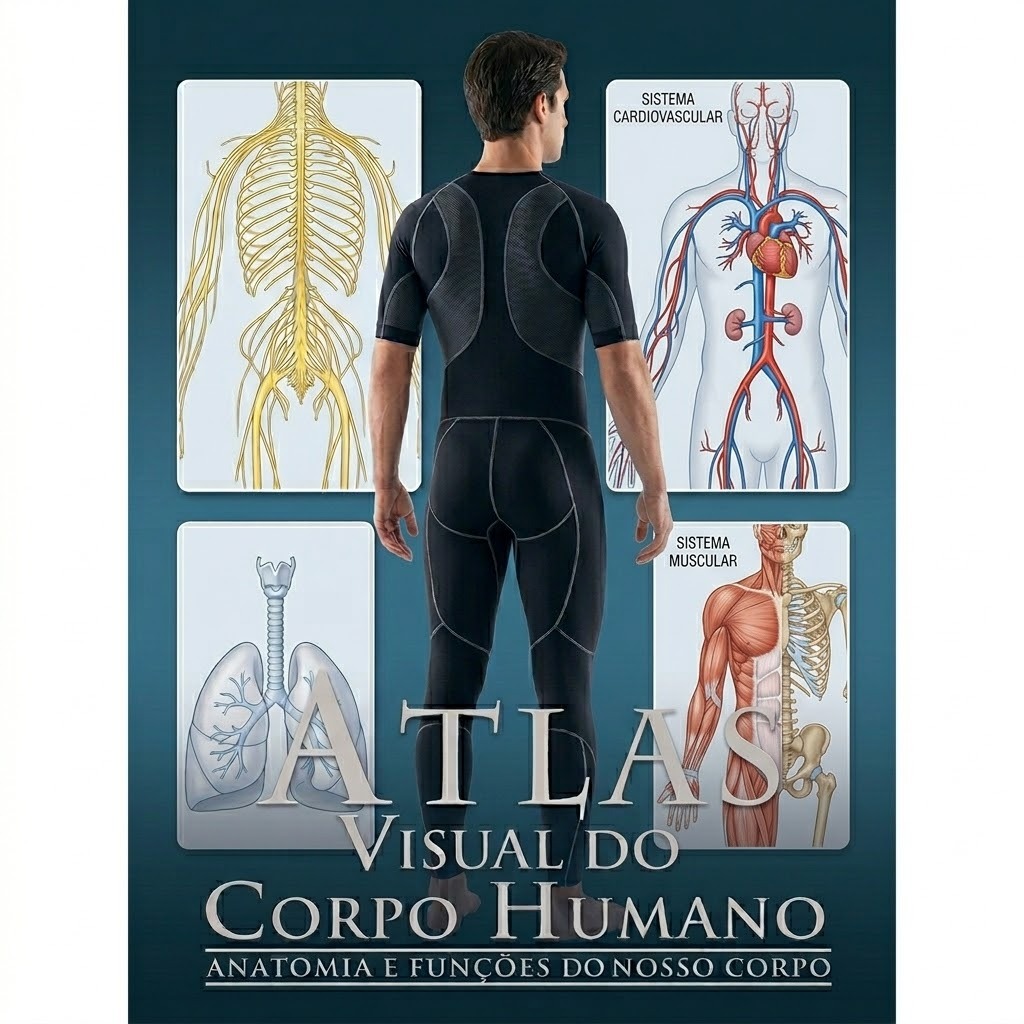 Atlas visual do corpo humano Capa dura - Anatomia e Funções do Corpo