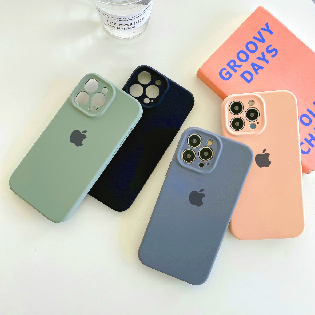 Capa Capinha Para IPhone 13 13Pro 13ProMax Silicone Aveludada  Proteção na Câmera Fechada Quadrada