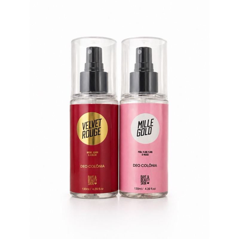 Kit 2 Perfumes Deo Colônia Alta Fixação | 7 Fragrâncias Únicas | 130ml