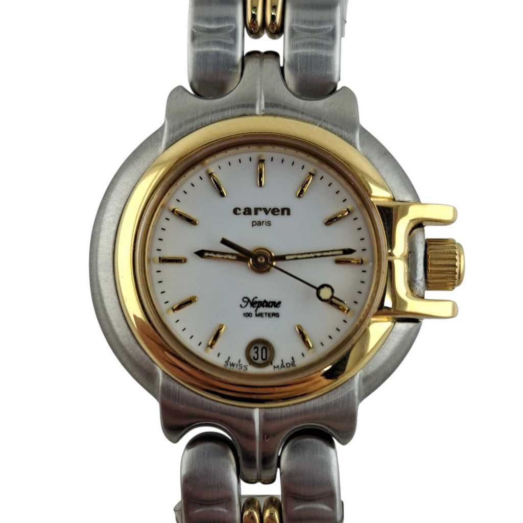 Relógio Carven Paris Neptune Mod 28466 Fem Vintage
