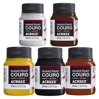 Tinta Para Couro -  Pintura, Restauração e Customização de Tênis, Sapatos, Botas e Jaquetas. Pote de 37ml - Shake Paint