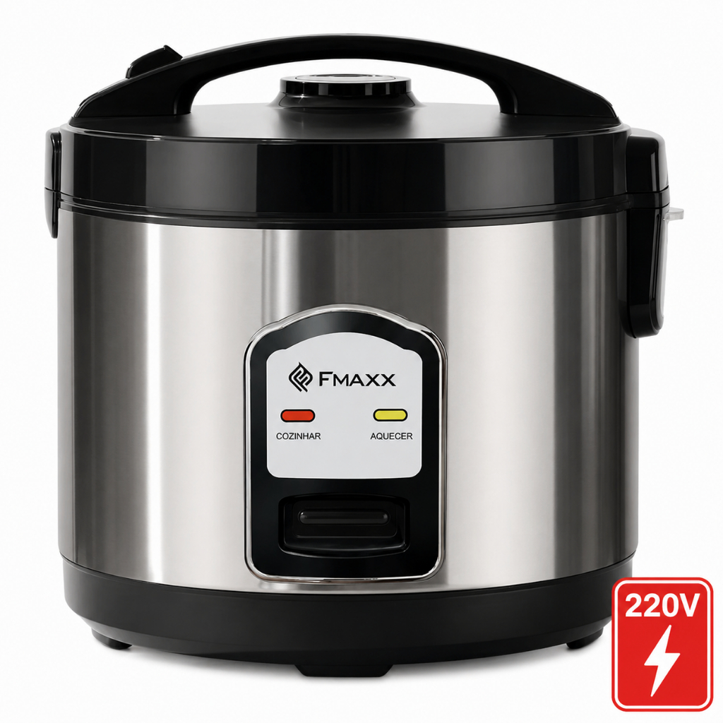 Imagem Panela Arroz Eletrica Fmaxx 10 Xicaras 1.8l 700w Inox 220v 60hz