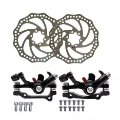 FREIO A DISCO MECANICO DT/TS PINÇA+ADAPTADOR+ROTOR 160MM PRETO