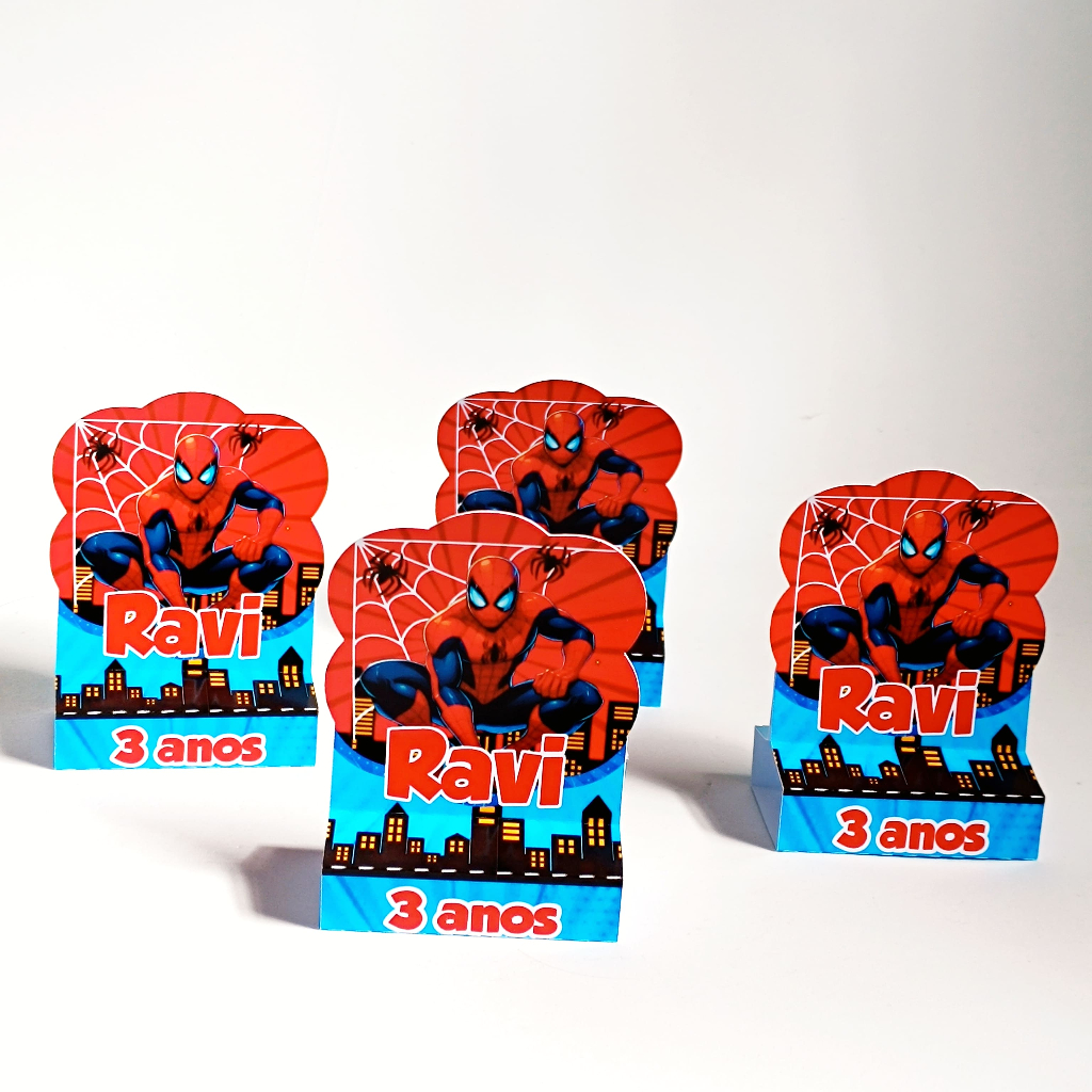 Porta Bis Duplo Lembrancinha PEGUE E MONTE Festa homem aranha/ Porta bis personalizado