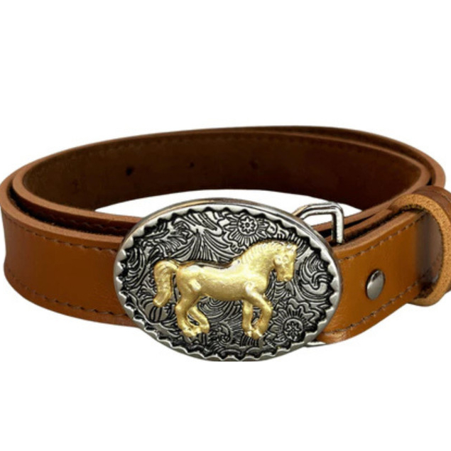 Cinto Country Infantil Unissex café preto caramelo Rodeio Peão Cowgirl infantil Lindo promoção