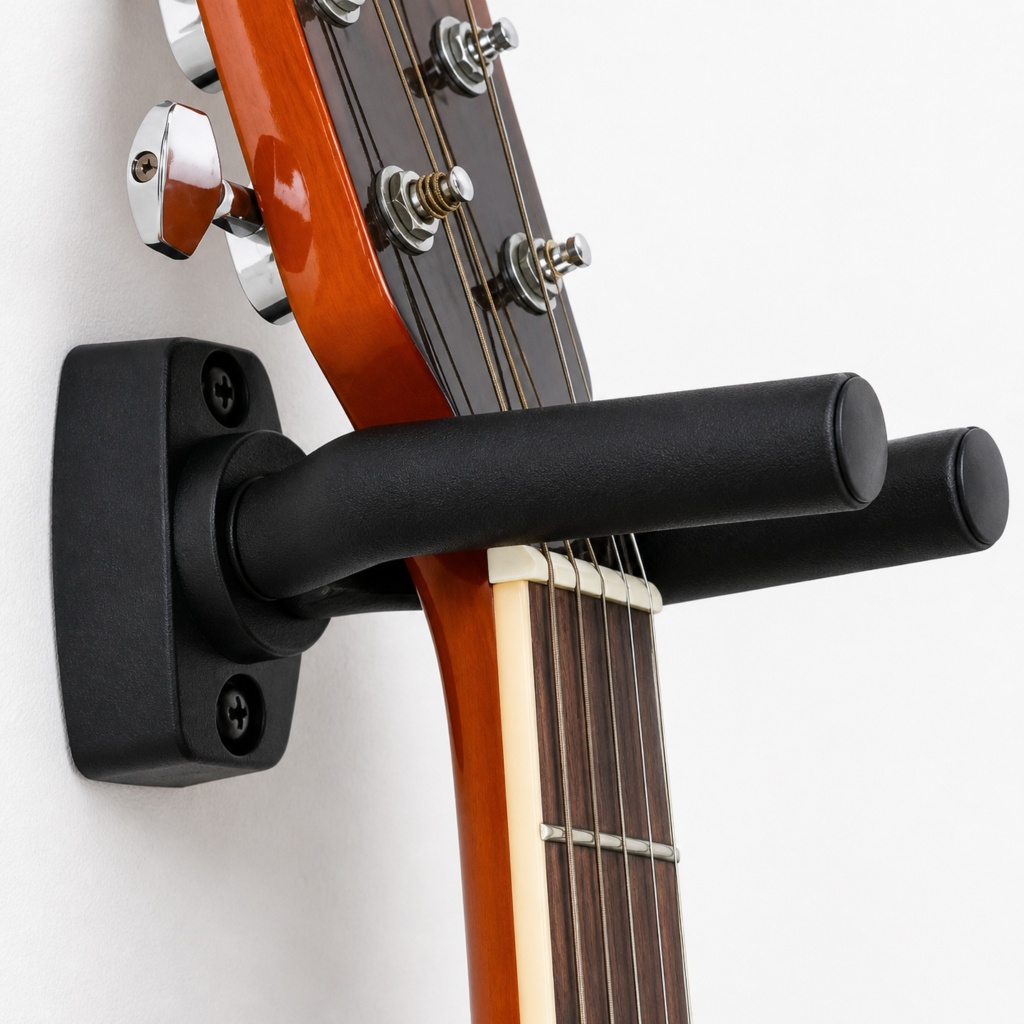 Kit 4 Suporte Ajustável de Parade Para Violão Ukulele Cavaco Parede Ajustavel, Universal, ABS Bucha