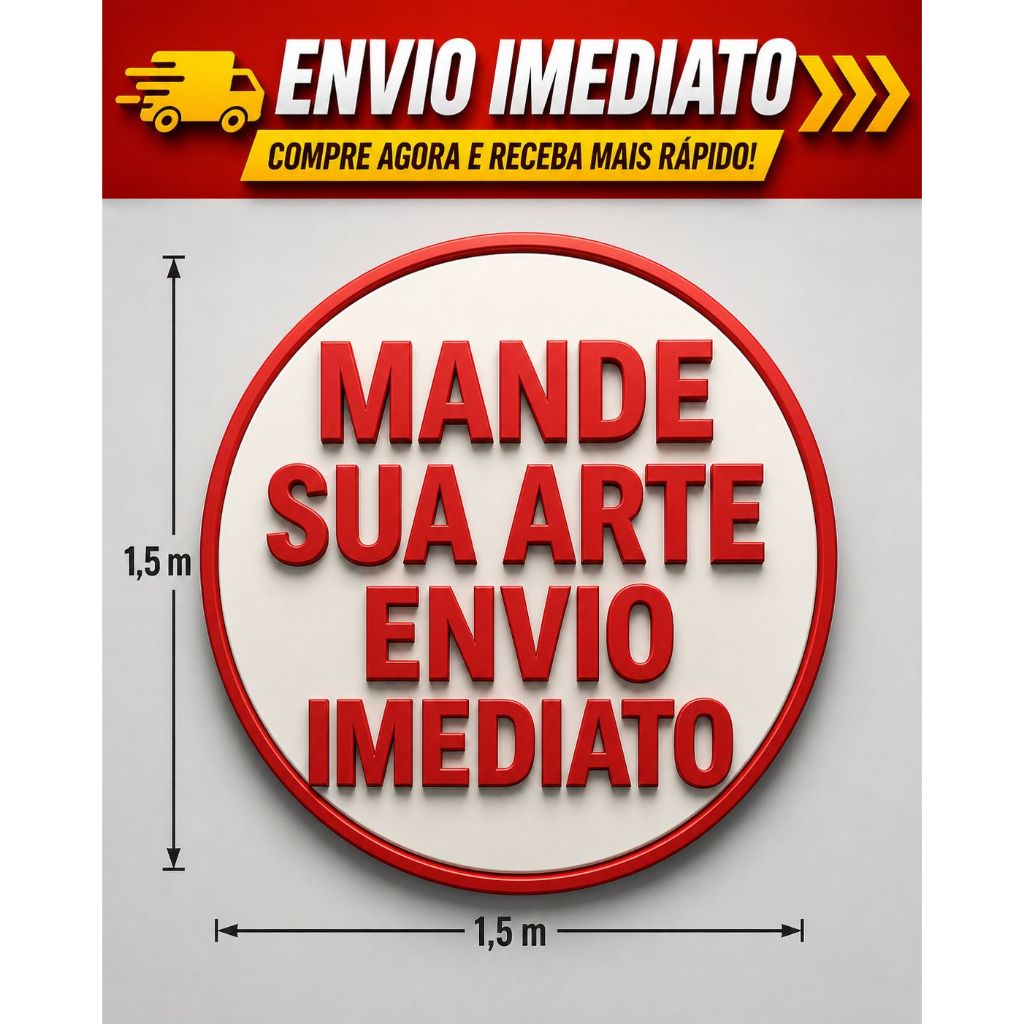 Painel Redondo em Tecido Sublimado 1,50m X 1,50m E 35 X 35  Personalizado SUA ARTE