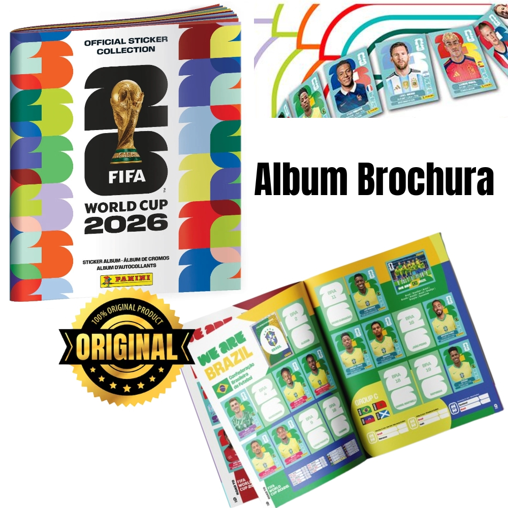 Album Capa Brochura Copa do Mundo 2026 FIFA WORLD CUP 2026 PANINI
