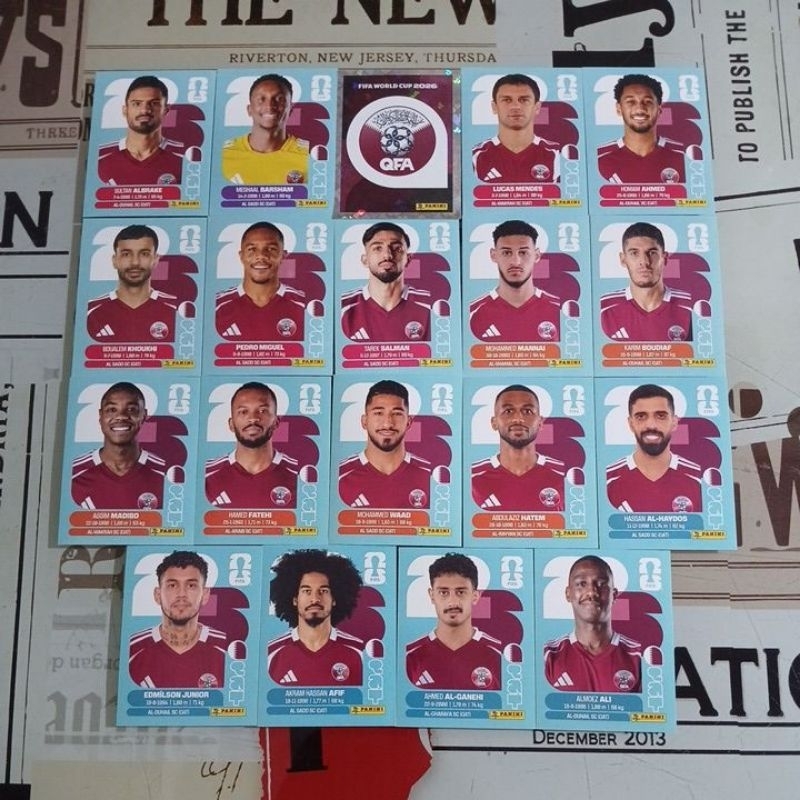 Qatar - Figurinhas Originais Avulsas Copa do Mundo Fifa 2026 (QAT) (venda unitária)