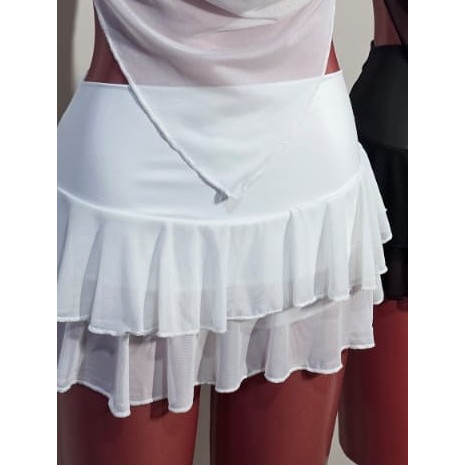 Saia de Tule Feminina Soltinha Mini Saia Curta Lisa Babado em Tule Moda Blogueira inspiracao Festa Balada