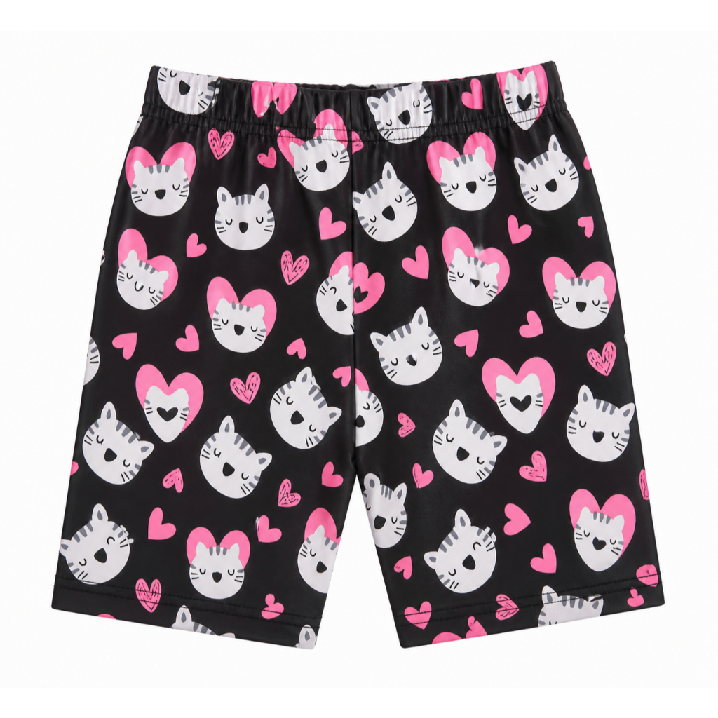 Kit 3 Shorts Shortinhos Ciclista de Suplex Com Elastano Infantil e Juvenil Para Meninas - Para Usar de Baixo de Saias — imagem 2 de 2