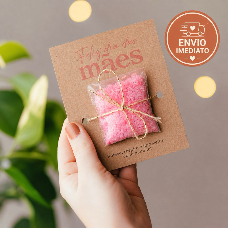 Lembrancinha Dia das Mães | Escalda-Pés Relaxante | Presente Delicado para Mães
