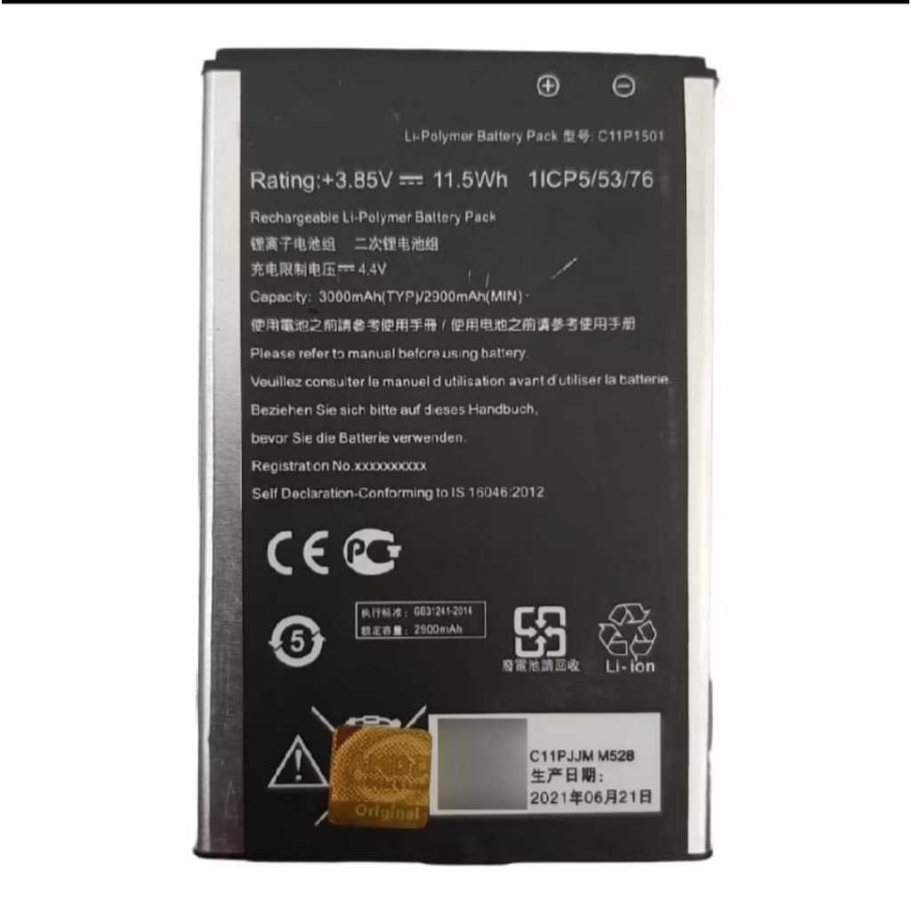 BATERIA C11P 1501 ZENFONE SELFIE ZD551KI ZE550KI ZE601KI+ GARANTIA