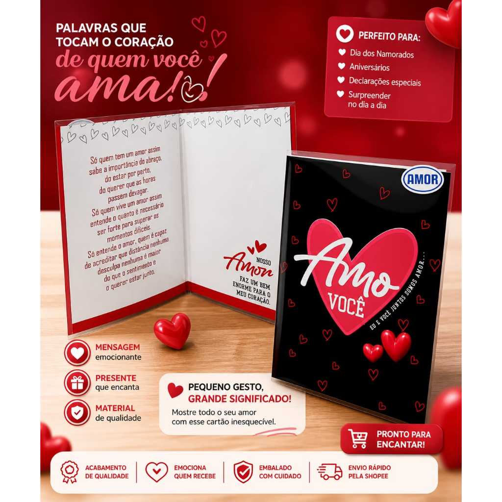 Explorador(a) também ama - Cartão Dia dos Namorados Rota 212 | Kit com Envelope
