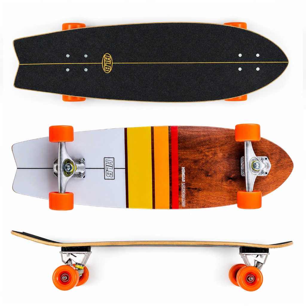 Skate Simulador De Surf Hondar Abec 11 Semi Long Dinamic