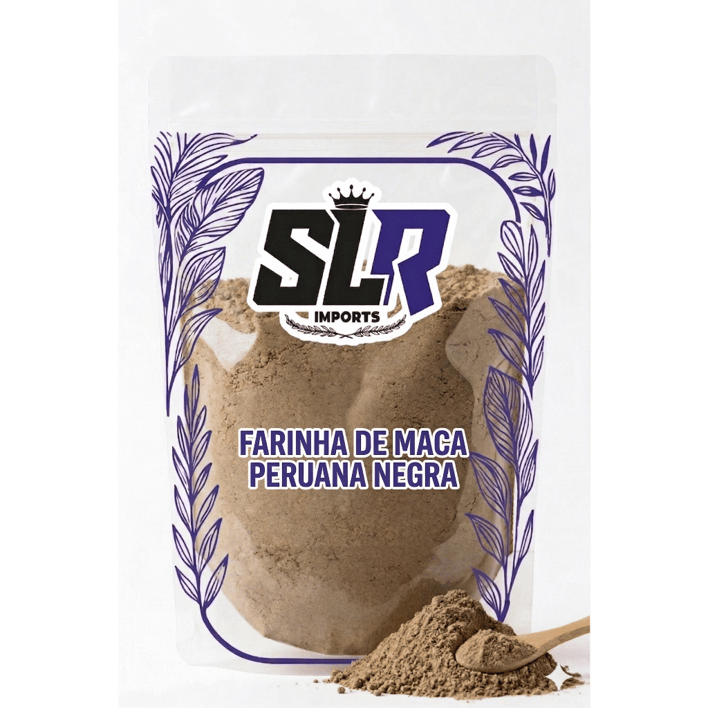 Farinha de Maca Peruana Negra 1Kg Premium 100% Pura