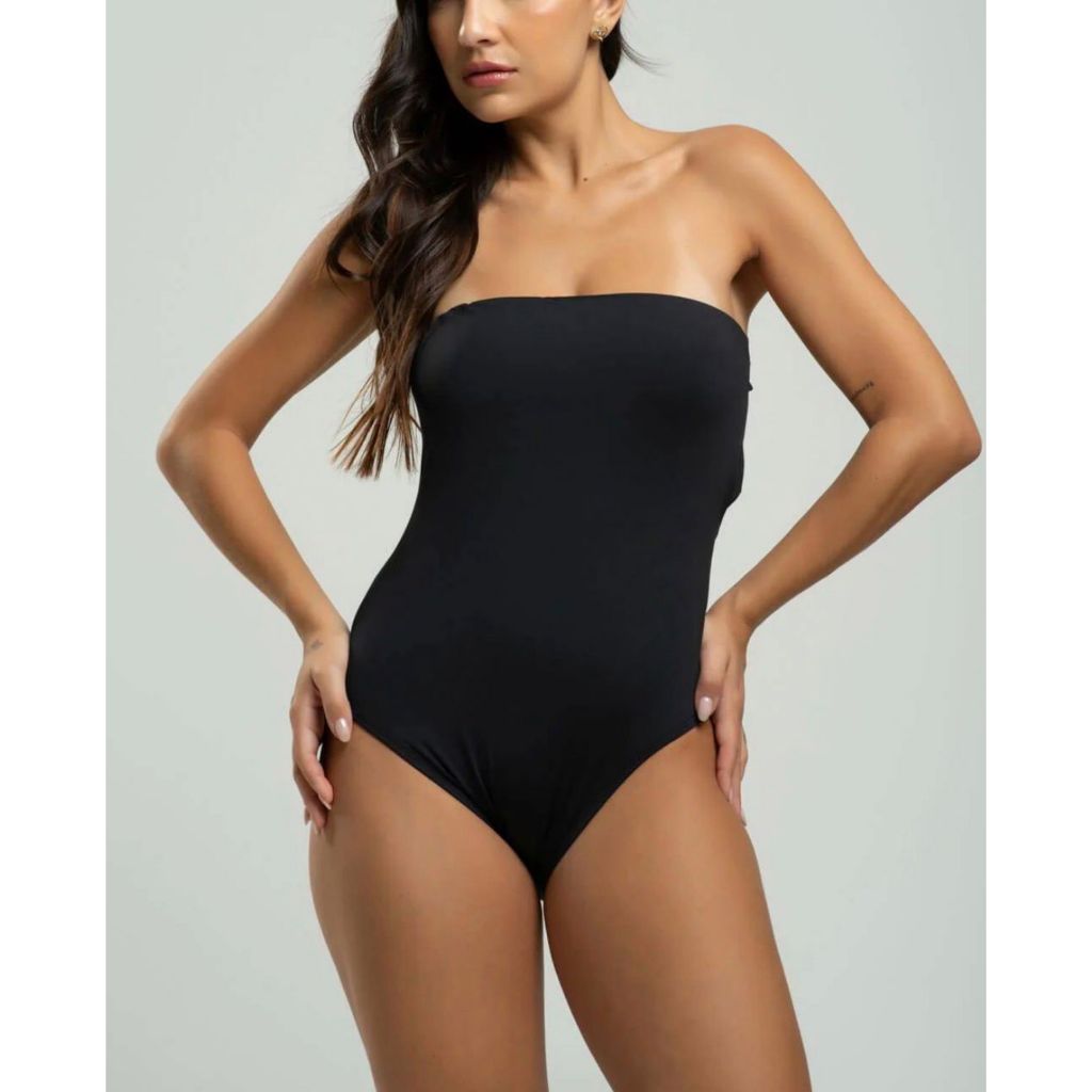 Body Feminino Tomara Que Caia Confortável Suplex Elastano Sem Bojo Casual Tendência Blogueira Chique Básico