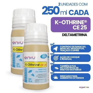 Kit 2 K-Othrine CE 25 250 mL - Mata Mosca Mosquito Barata
