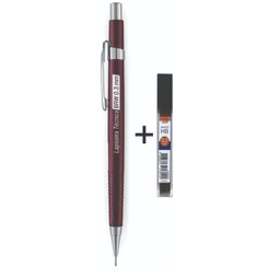 Lapiseira 0.3mm técnica c/ Borracha + tubo de Grafite BRW, Material Escolar, Escritório