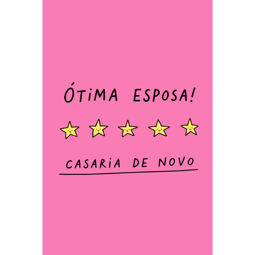 Ótima Esposa Casaria de Novo - Cartão presente - Ideia de Presente - Dia dos Namorados - Cartão